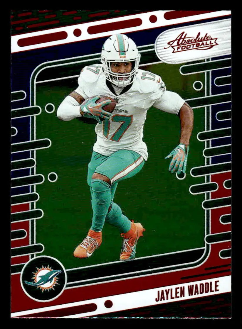2024 Panini Absolute #68 Jaylen Waddle Red and Blue - Football Card Single