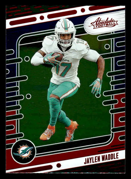 2024 Panini Absolute #68 Jaylen Waddle Red and Blue - Football Card Single