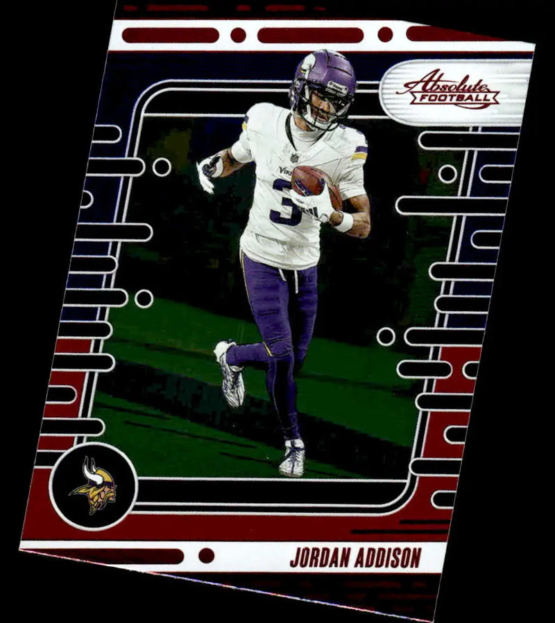 2024 Panini Absolute #70 Jordan Addison Red and Blue - Football Card Single
