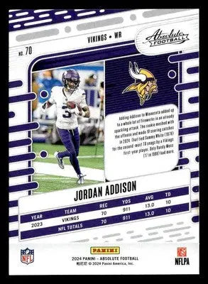 2024 Panini Absolute #70 Jordan Addison Retail - Football Card Single