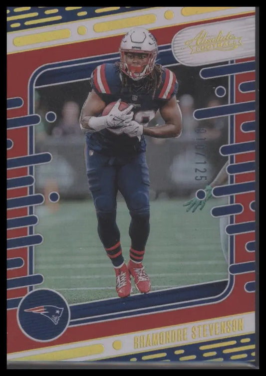2024 Panini Absolute #73 Rhamondre Stevenson Red Spectrum #/125 Patriots - Football Card Single