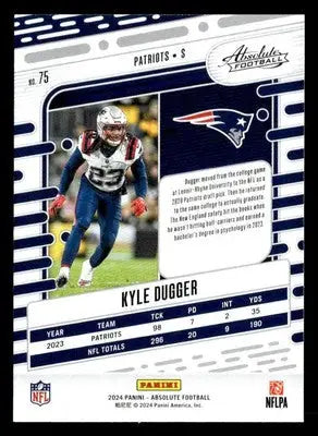 2024 Panini Absolute #75 Kyle Dugger Retail - Football Card Single