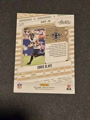 2024 Panini Absolute #77 Chris Olave - Football Card Single