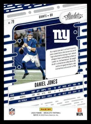 2024 Panini Absolute #79 Daniel Jones Retail - Football Card Single