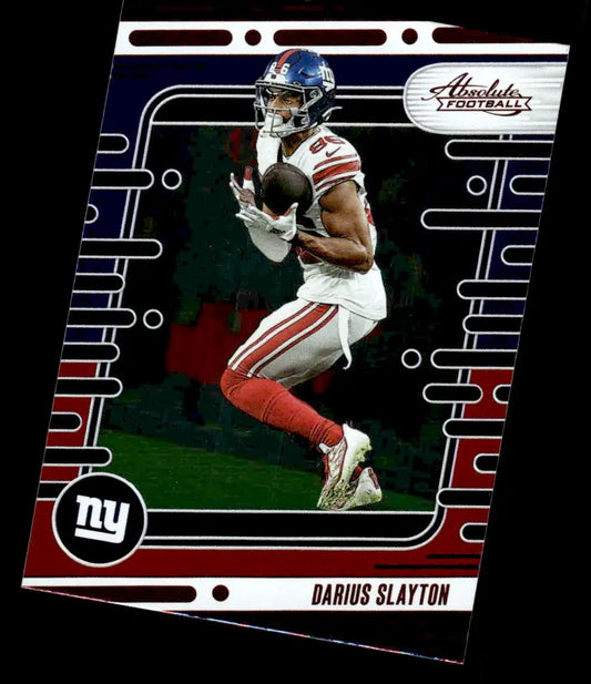 Darius Slayton football card from 2024 Panini Absolute in red and blue design
