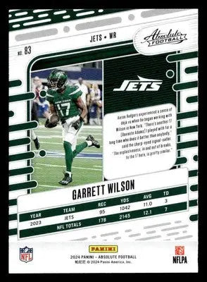 2024 Panini Absolute #83 Garrett Wilson Retail New York Jets - Football Card Single