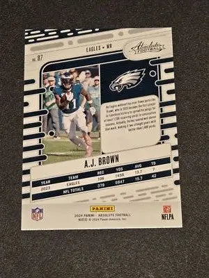 2024 Panini Absolute #87 A.J. Brown - Football Card Single
