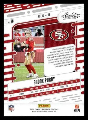 2024 Panini Absolute #90 Brock Purdy Retail - Football Card Single