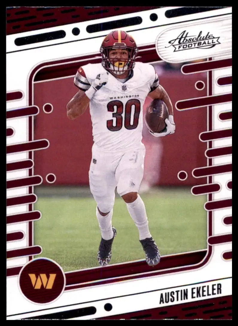 2024 Panini Absolute Austin Ekeler #100 Washington Commanders Football Card NFL - Football Card Single