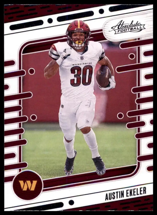 2024 Panini Absolute Austin Ekeler #100 Washington Commanders Football Card NFL - Football Card Single