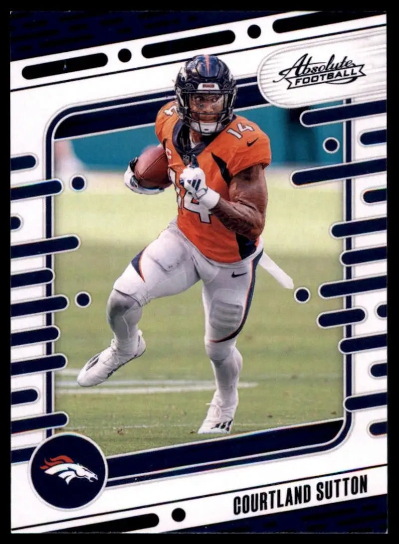 2024 Panini Absolute Black Courtland Sutton #30 Denver Broncos Football Card NFL - Football Card Single