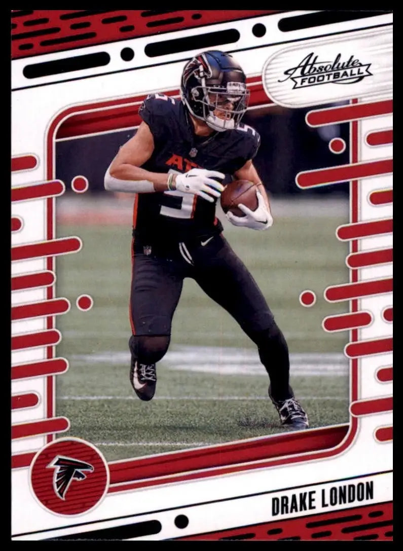 2024 Panini Absolute Black Drake London #6 Atlanta Falcons Football Card NFL