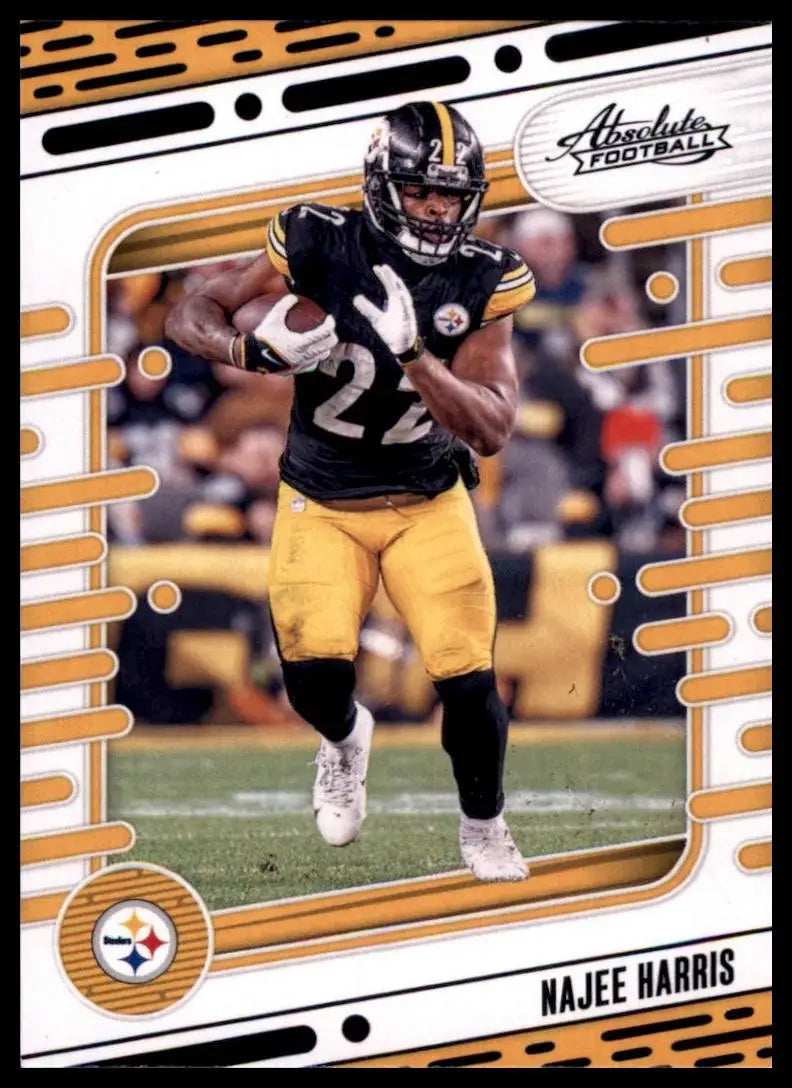 2024 Panini Absolute Black Najee Harris #89 Pittsburgh Steelers Football Card
