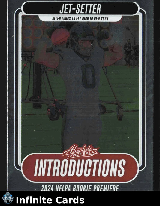 2024 Panini Absolute BRAELON ALLEN #I-BAN Introductions New York Jets RC - Football Card Single