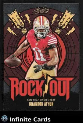 2024 Panini Absolute BRANDON AIYUK #RO-BAK Rock Out San Francisco 49ers