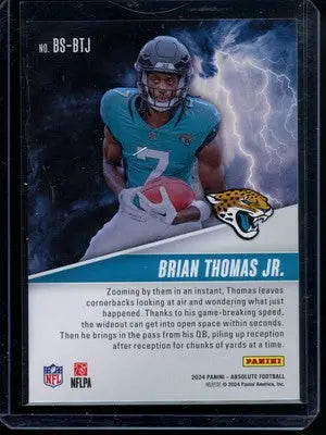 2024 Panini Absolute Brian Thomas Jr. #BS-BTJ Football - Football Card Single