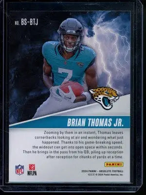 2024 Panini Absolute Brian Thomas Jr. #BS-BTJ RC Football - Football Card Single