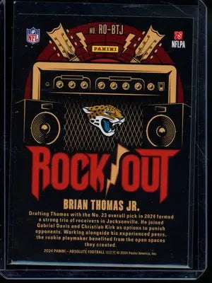 2024 Panini Absolute Brian Thomas Jr. #RO-BTJ RC Football - Football Card Single