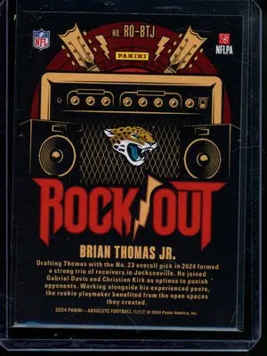 2024 Panini Absolute Brian Thomas Jr. #RO-BTJ RC Football - Football Card Single