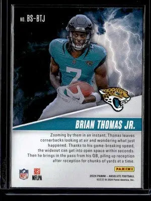 2024 Panini Absolute #BS-BTJ Brian Thomas Jr. By Storm - Football Card Single