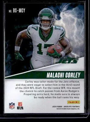 2024 Panini Absolute #BS-MCY Malachi Corley By Storm - Football Card Single