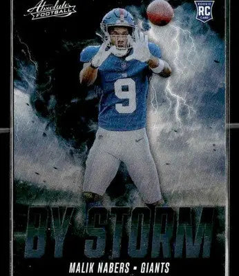 2024 Panini Absolute #BS-MNS Malik Nabers By Storm - Football Card Single