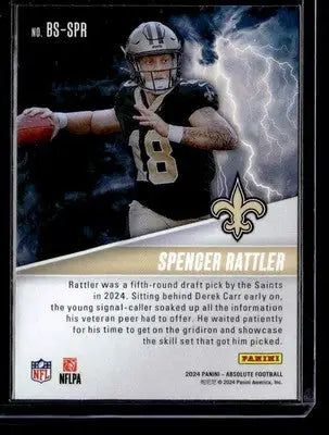 2024 Panini Absolute #BS-SPR Spencer Rattler By Storm - Football Card Single