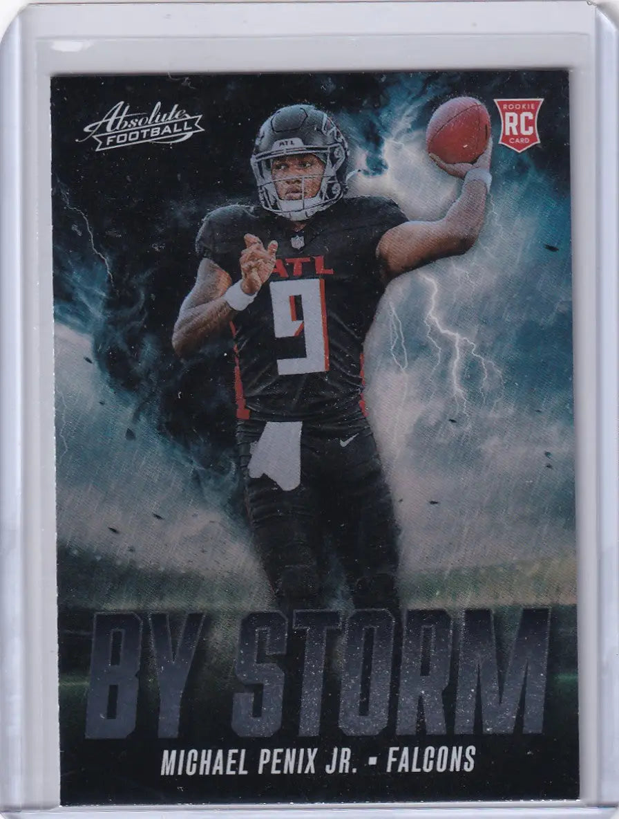 2024 Panini Absolute By Storm #BS-MPJ Michael Penix Jr. - Falcons - Football Card Single
