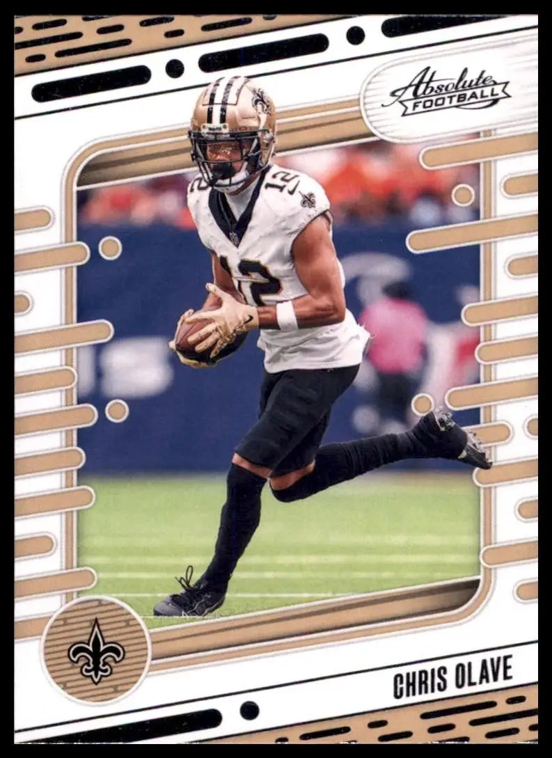 2024 Panini Absolute Chris Olave #77 New Orleans Saints Football Card NFL Sports - Football Card Single