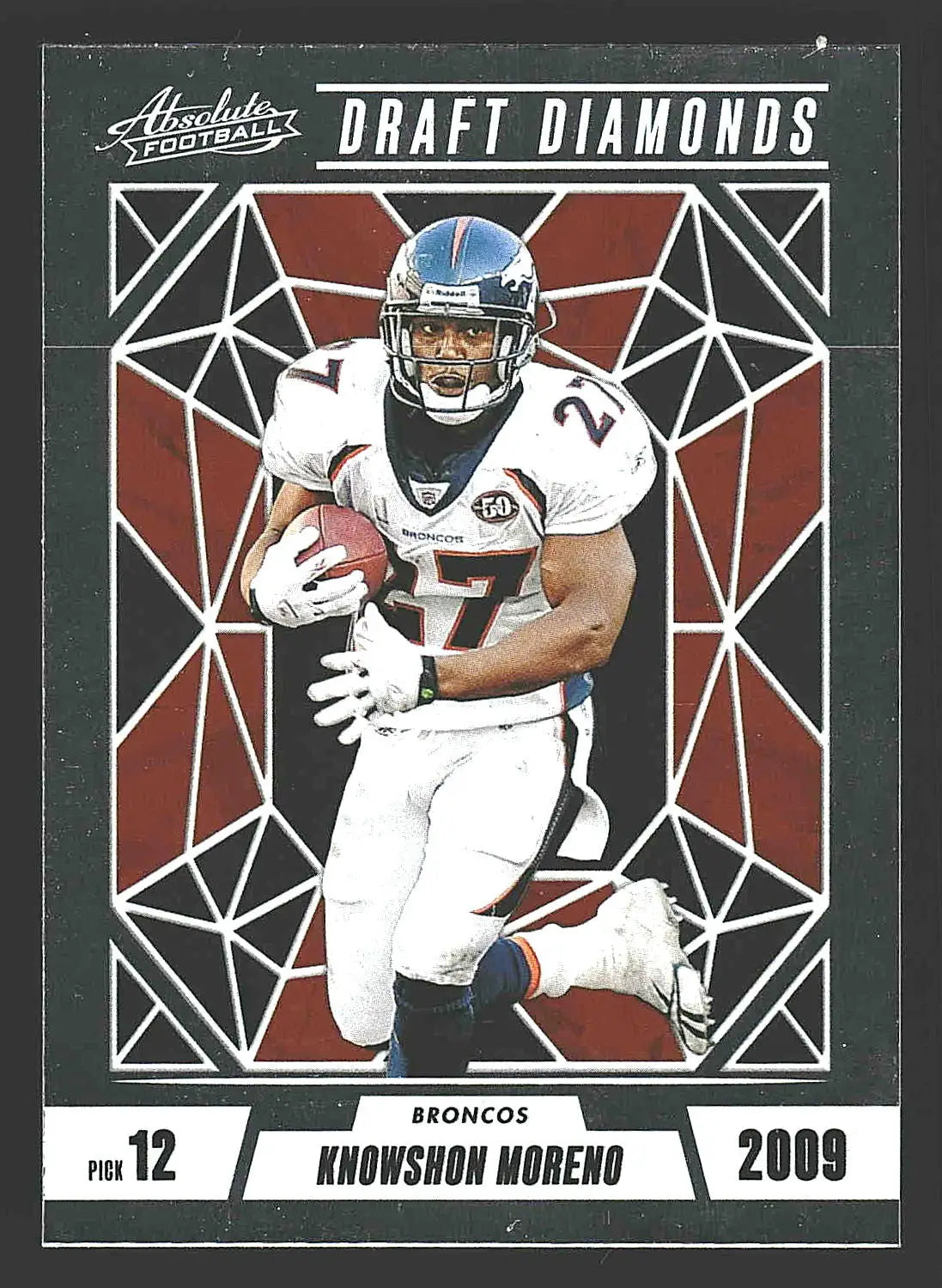 2024 Panini Absolute #DD-KMO Knowshon Moreno Draft Diamonds - Football Card Single