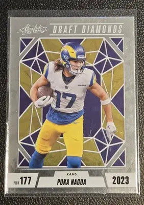 2024 Panini Absolute #DD-PNA Puka Nacua Draft Diamonds - Football Card Single