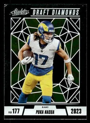 2024 Panini Absolute #DD-PNA Puka Nacua Draft Diamonds Los Angeles Rams - Football Card Single