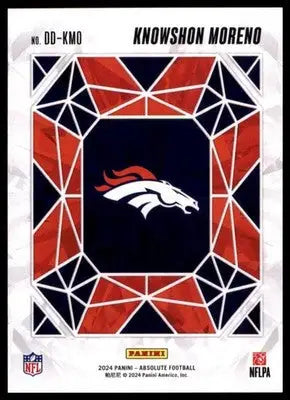 2024 Panini Absolute - Draft Diamonds Knowshon Moreno DD-KMO Atlanta Falcons - Football Card Single