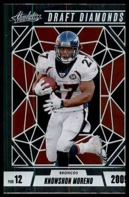 2024 Panini Absolute - Draft Diamonds Knowshon Moreno DD-KMO Atlanta Falcons - Football Card Single