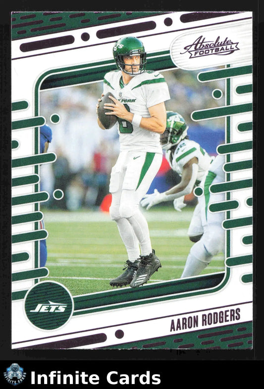 2024 Panini Absolute Football AARON RODGERS #82 Purple Foil New York Jets - Football Card Single