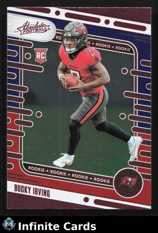 2024 Panini Absolute Football BUCKY IRVING #186 Red Blue Buccaneers RC - Football Card Single