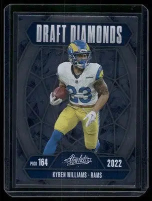 2024 Panini Absolute Football Draft Diamonds Kyren Williams #DD-KWS Football - Football Card Single