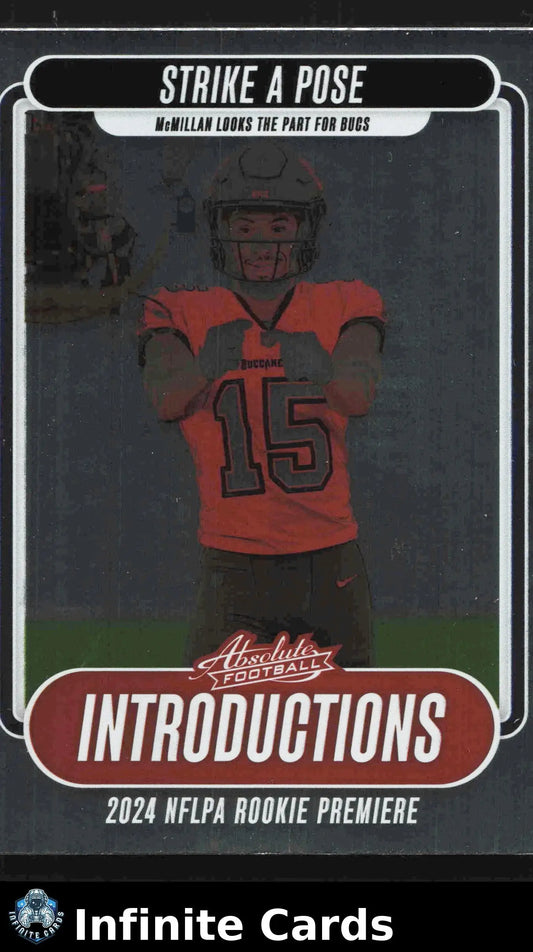 2024 Panini Absolute Football JALEN MCMILLAN #I-JMN Introductions Buccaneers RC - Football Card Single
