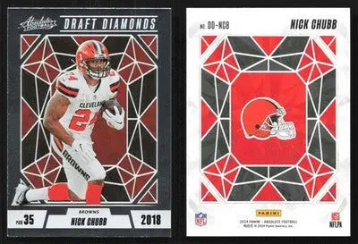 2024 Panini Absolute Football NICK CHUBB #DD-NCB Draft Diamonds Cleveland Browns - Football Card Single