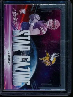 2024 Panini Absolute Football Star Gazing J.J. McCarthy #SG-JJM RC Football - Football Card Single