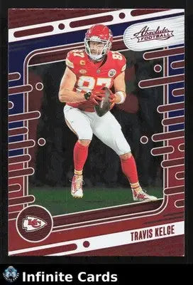 2024 Panini Absolute Football TRAVIS KELCE #51 Red Blue Kansas City Chiefs