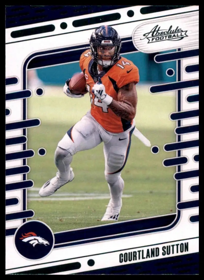 2024 Panini Absolute Green Courtland Sutton #30 Denver Broncos Football Card NFL - Football Card Single