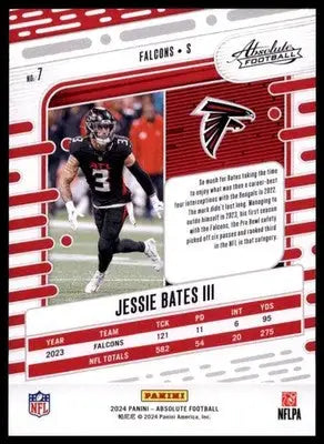 2024 Panini Absolute - Green Jessie Bates III 7 Atlanta Falcons