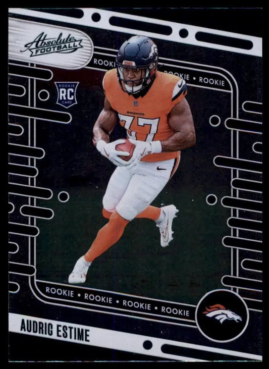 2024 Panini Absolute Green Rookie Audric Estime #193 Denver Broncos Football NFL - Football Card Single