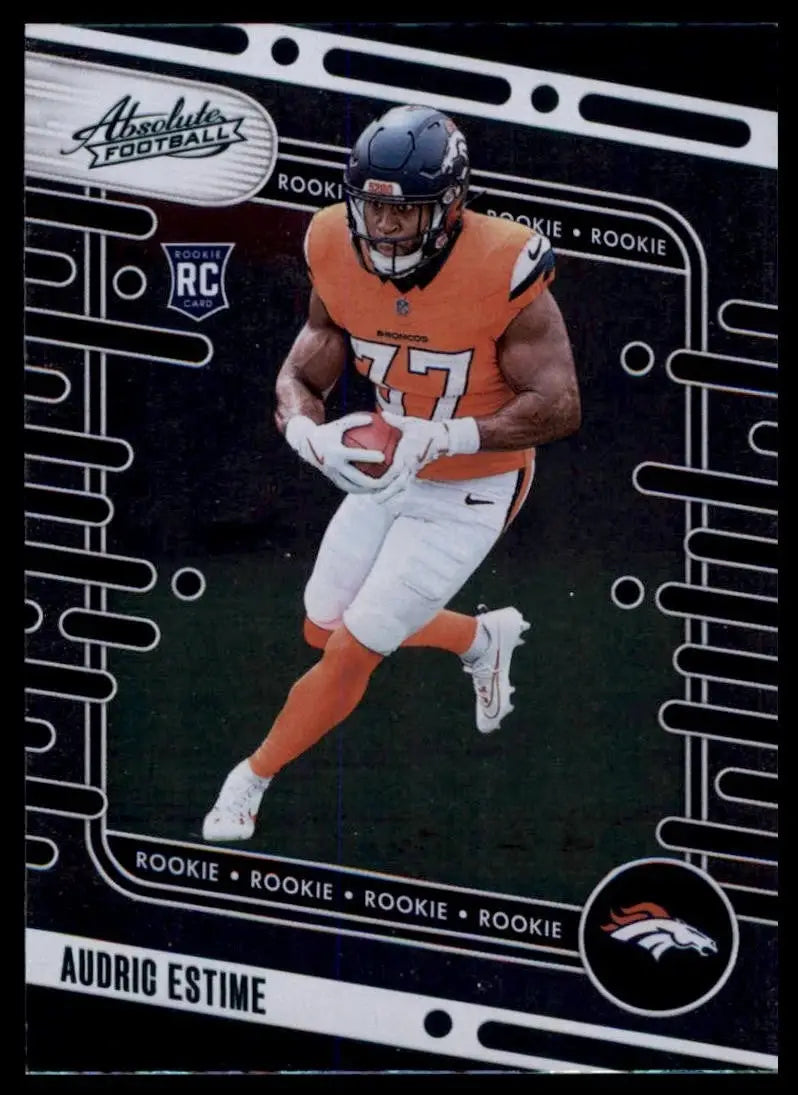 2024 Panini Absolute Green Rookie Audric Estime #193 Denver Broncos Football NFL - Football Card Single