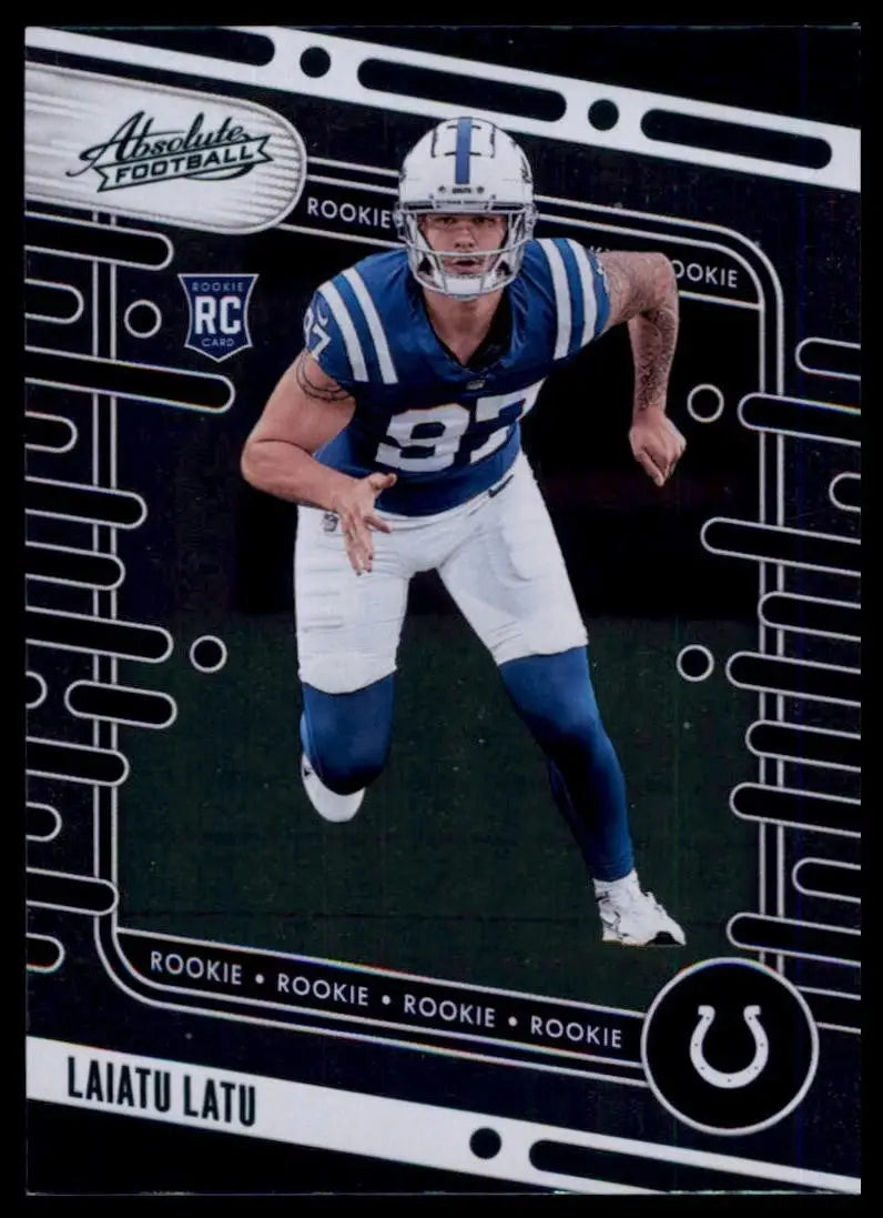 2024 Panini Absolute Green Rookie Laiatu Latu #115 Indianapolis Colts Football - Football Card Single