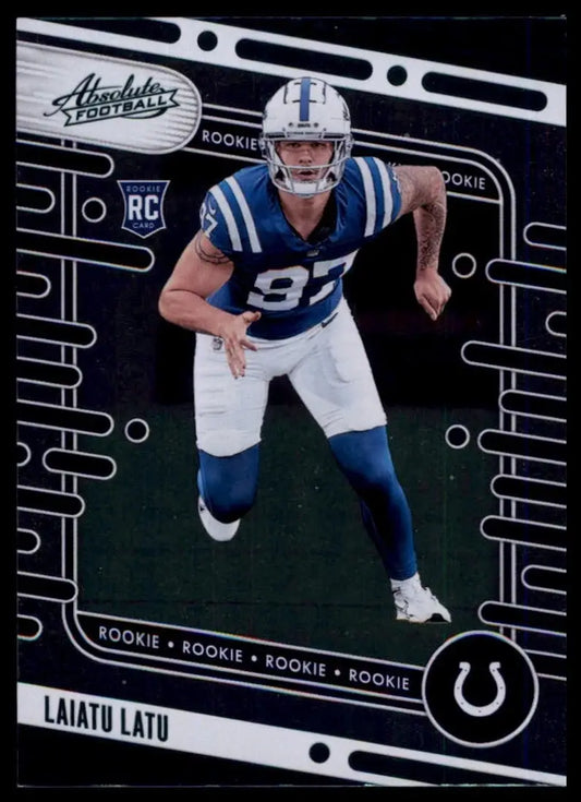 2024 Panini Absolute Green Rookie Laiatu Latu #115 Indianapolis Colts Football - Football Card Single