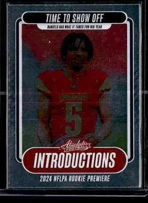 2024 Panini Absolute #I-JDS Jayden Daniels Introductions - Football Card Single