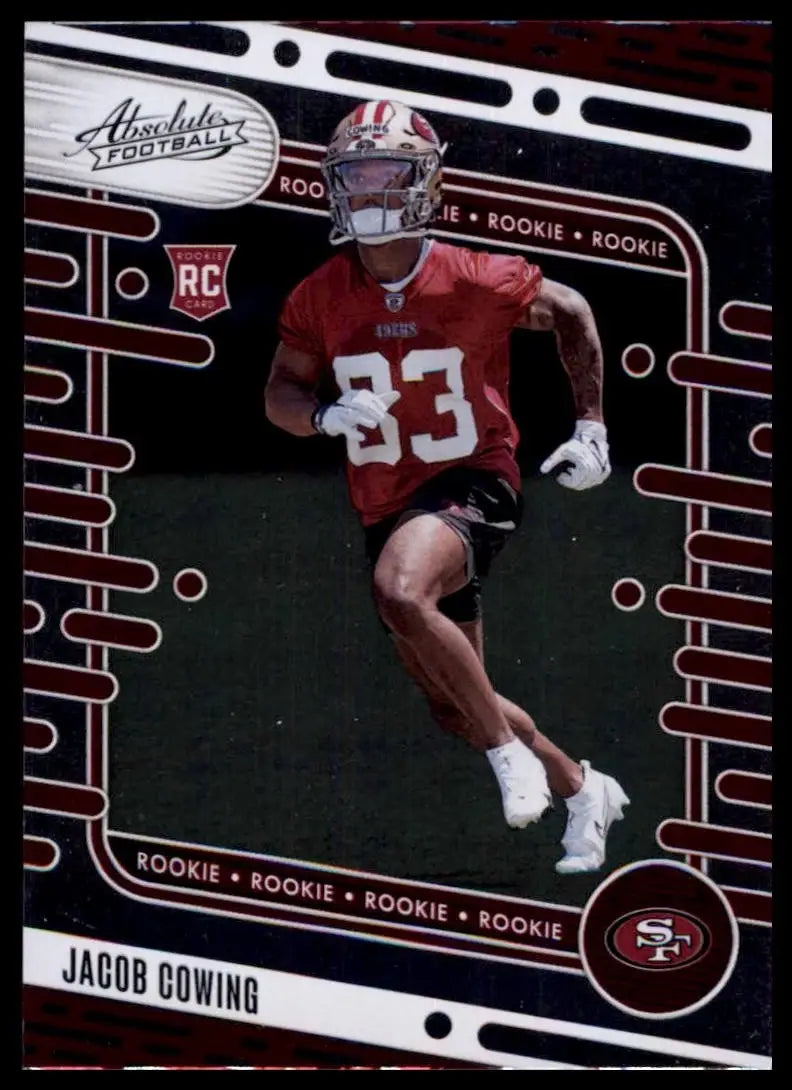 2024 Panini Absolute Jacob Cowing Rookie #191 San Francisco 49ers Football Card