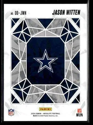 2024 Panini Absolute Jason Witten #DD-JWN Draft Diamonds Dallas Cowboys